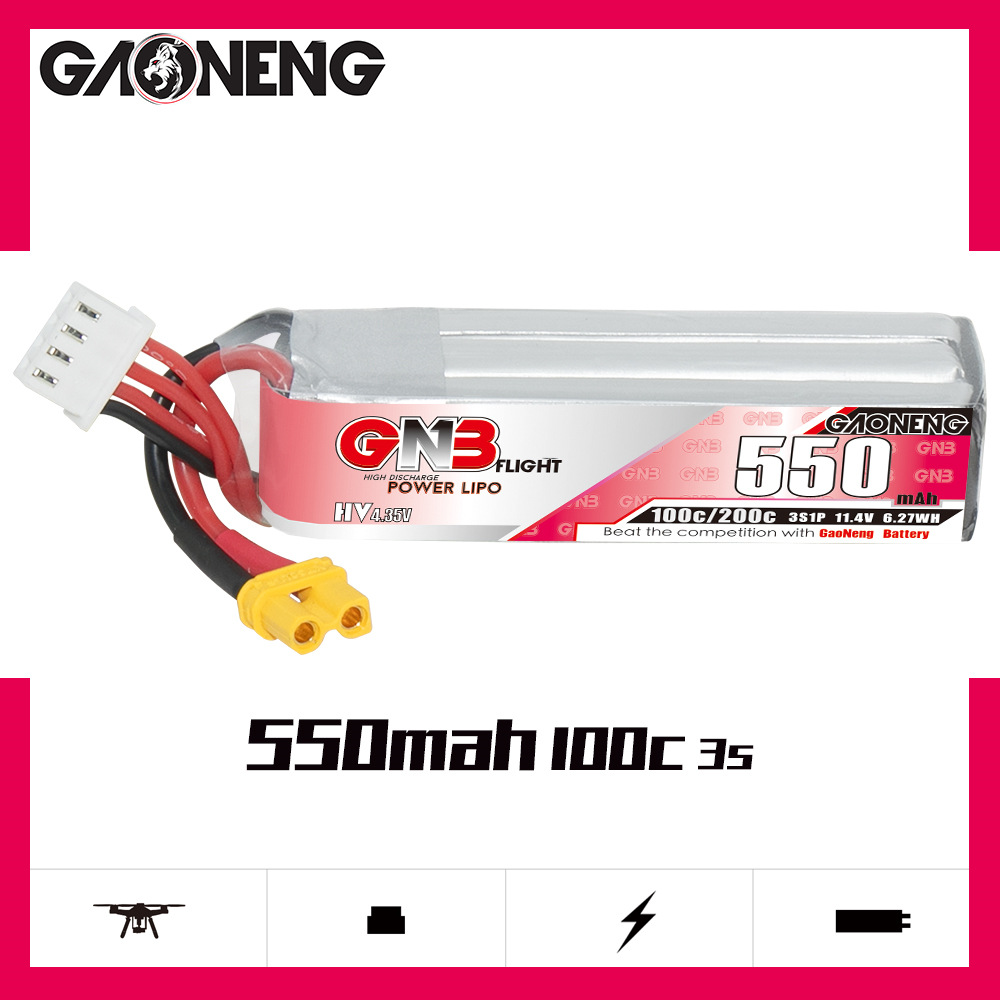 Batteria Lipo GNB HV 11.4V 550 - Drone Battery Lipo recensione e prezzo