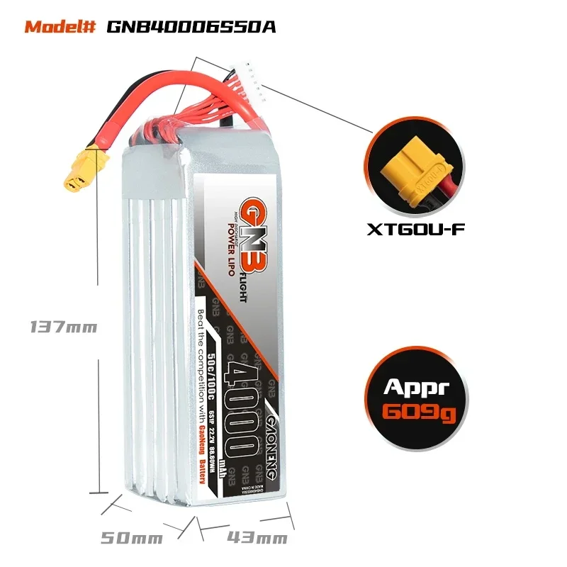 GAONENG GNB 4000mAh 6S 50C 100 - Drone Battery 4S recensione e prezzo