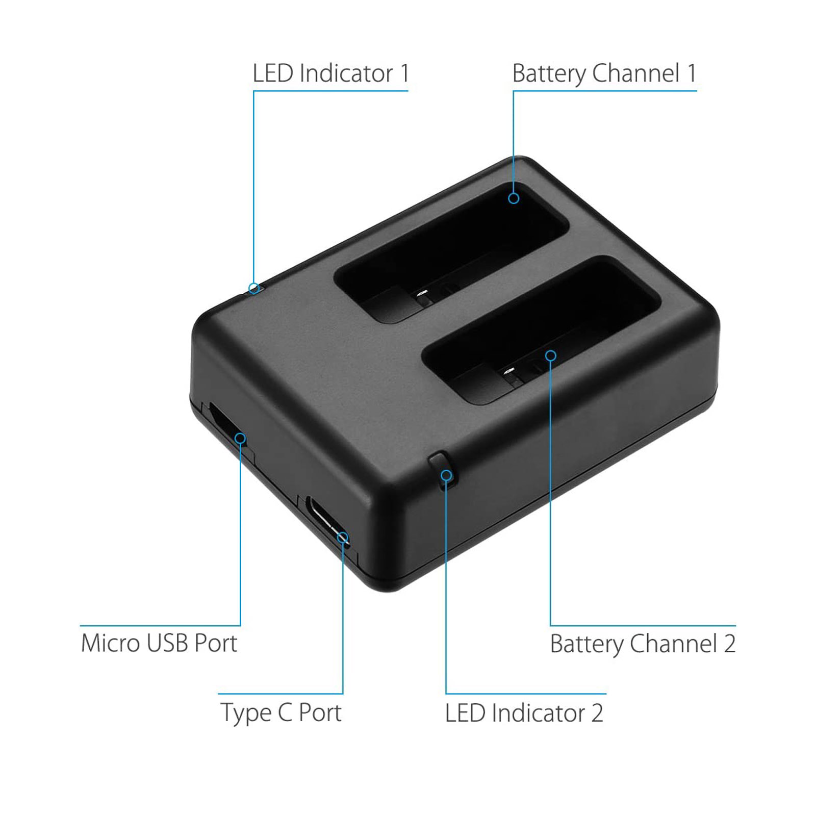 Adatto per caricabatterie GOPR - Drone Battery Charger recensione e prezzo